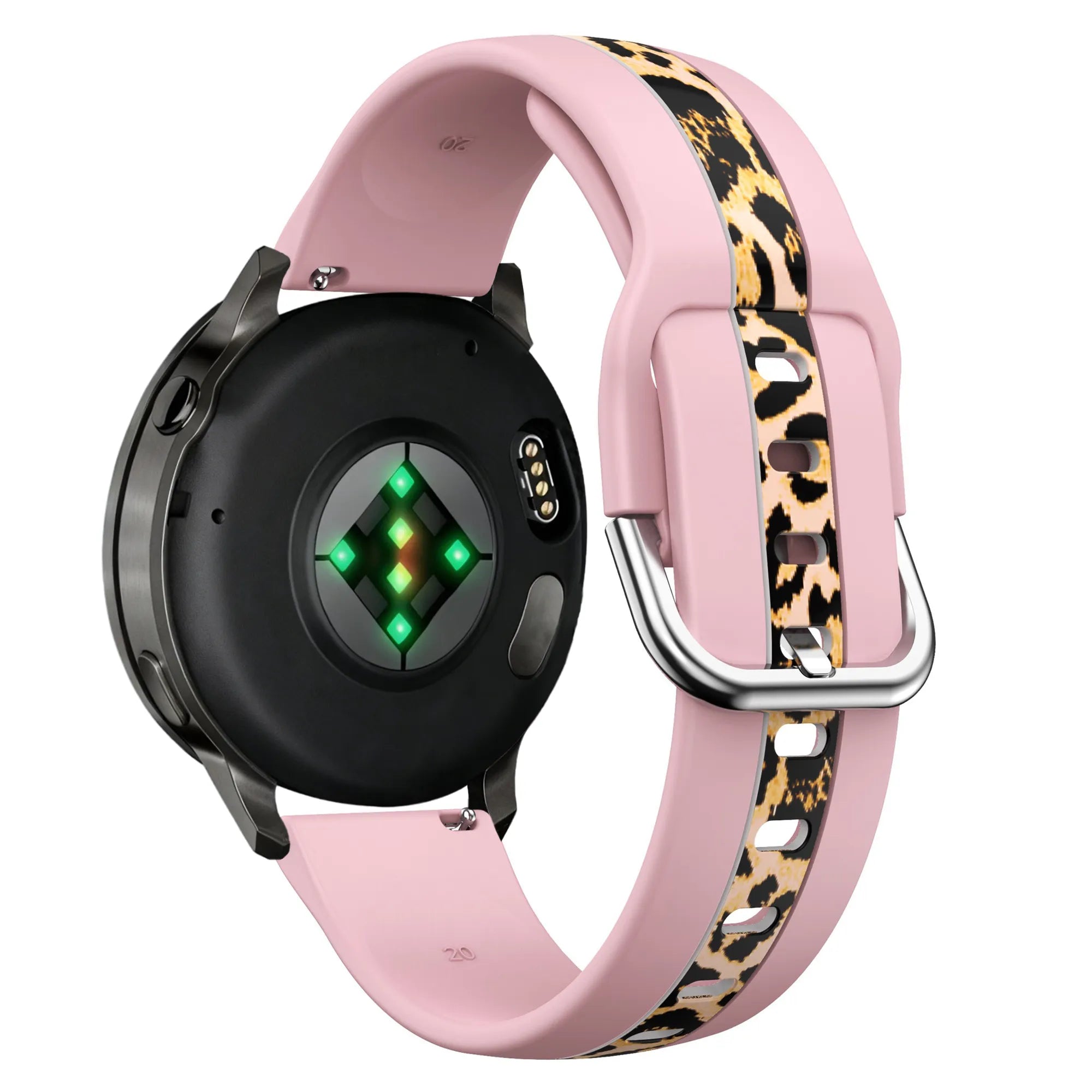 Bandz Bracelet dual léopard Withings ScanWatch Nova (rose pâle)