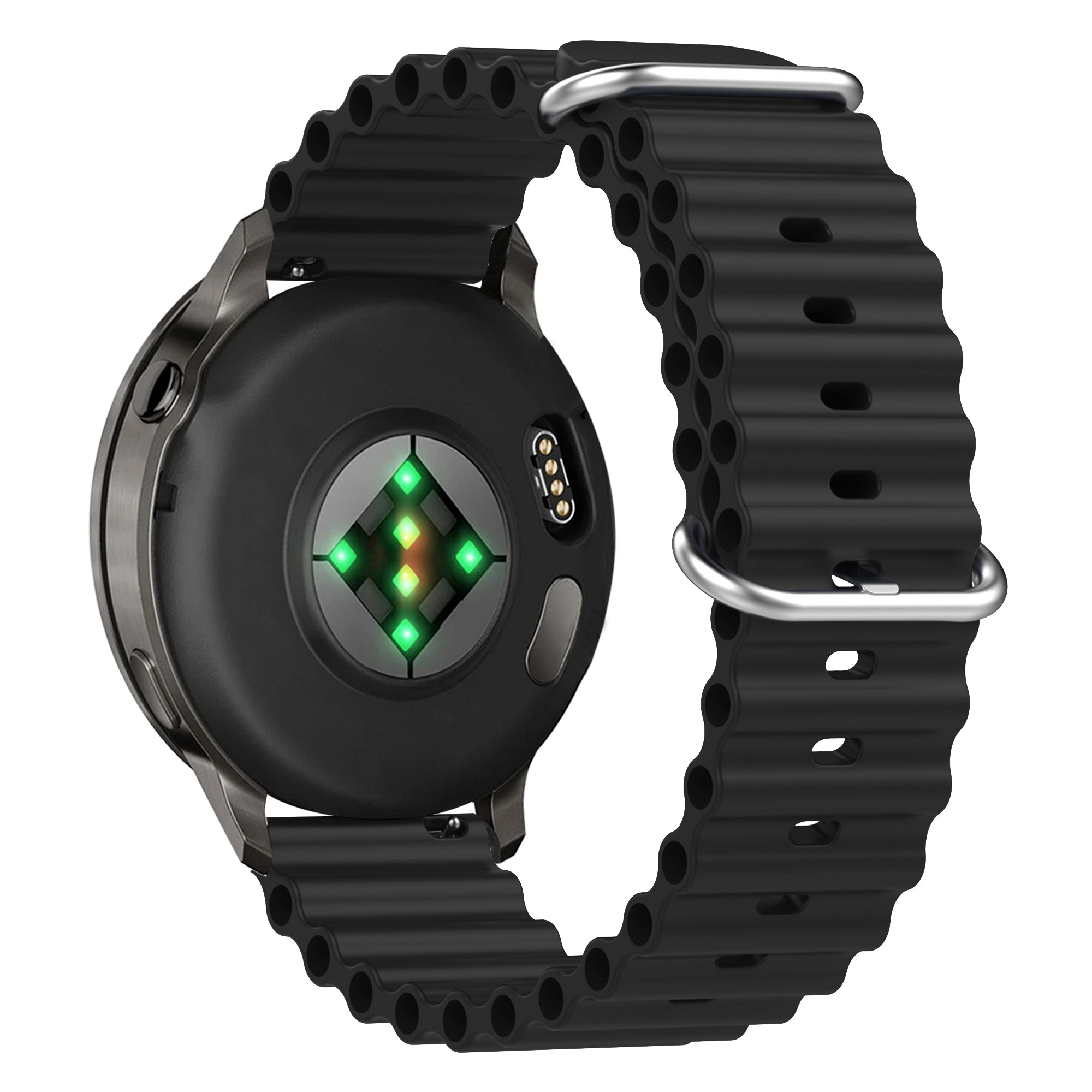 Bandz Bracelet Océan 'Classic' Garmin Vivoactive 6 (noir)