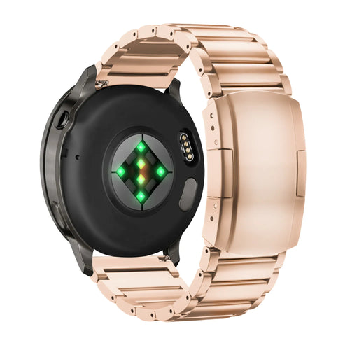 Bandz Garmin Approach S12 Titanium Link Strap (Rose Gold)
