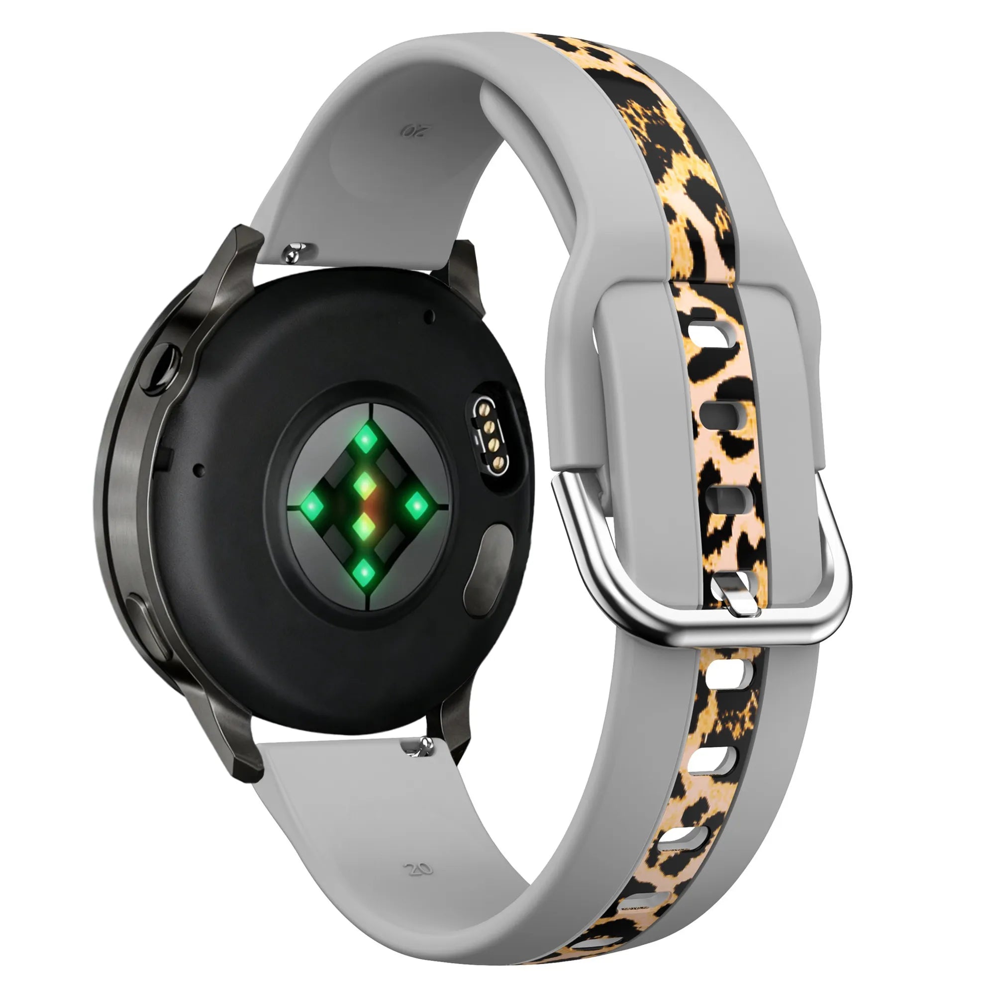 Bandz Polar Pacer Dual Leopard Strap (Light Grey)