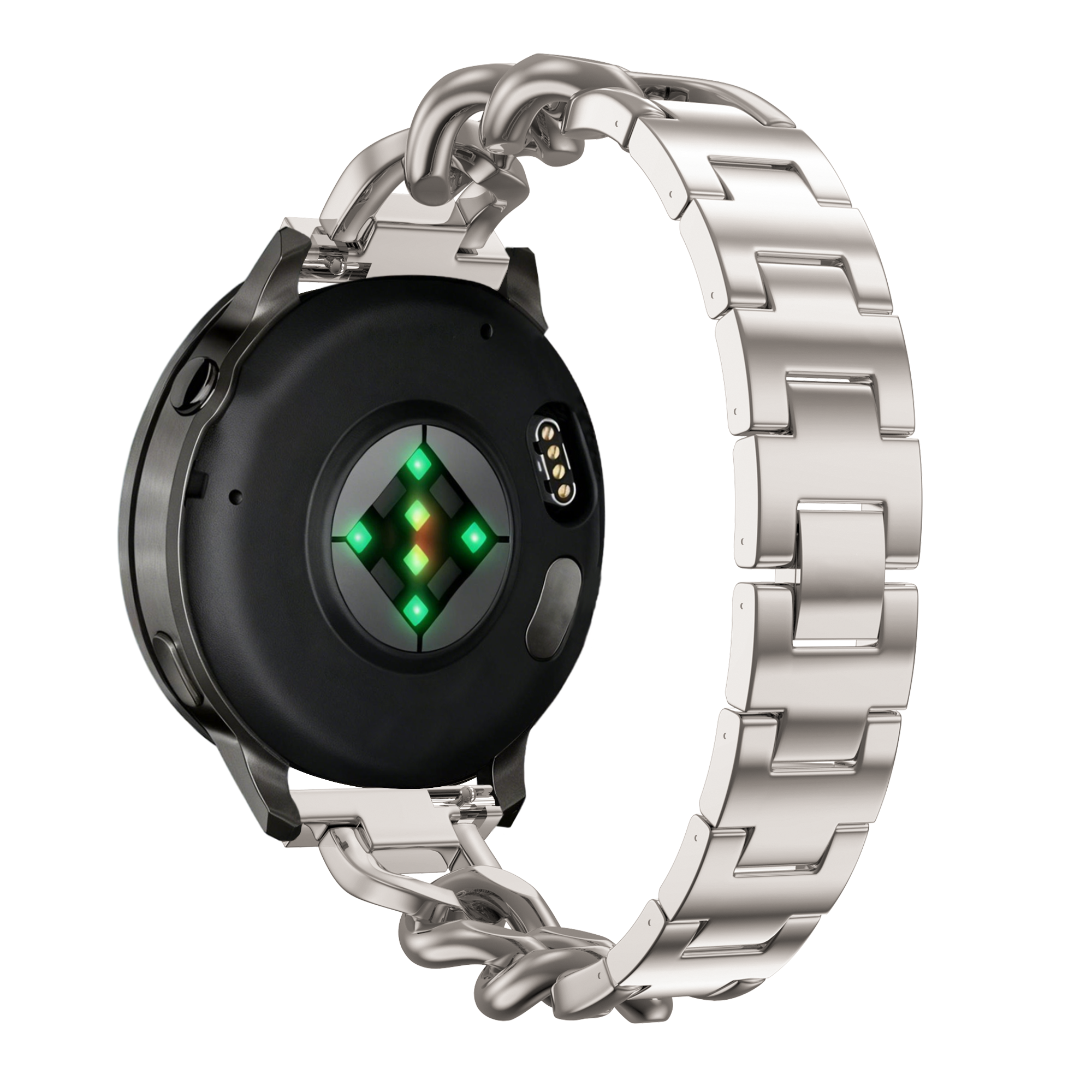 Bandz Withings ScanWatch 2 - 38mm Metal Strap 'Chains' (Starlight)