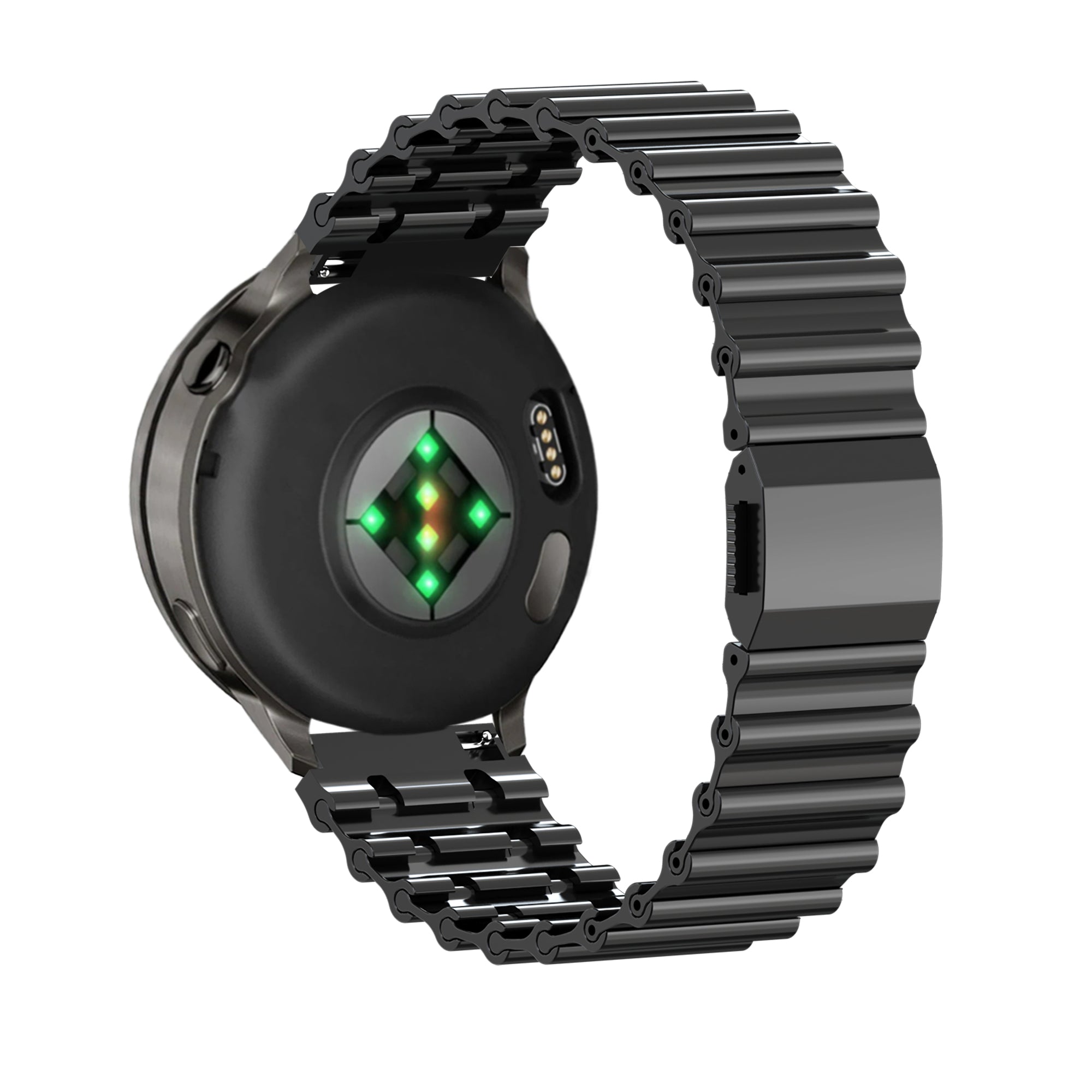 Bandz Bracelet acier premium 'Ocean' Amazfit Cheetah Pro (noir)