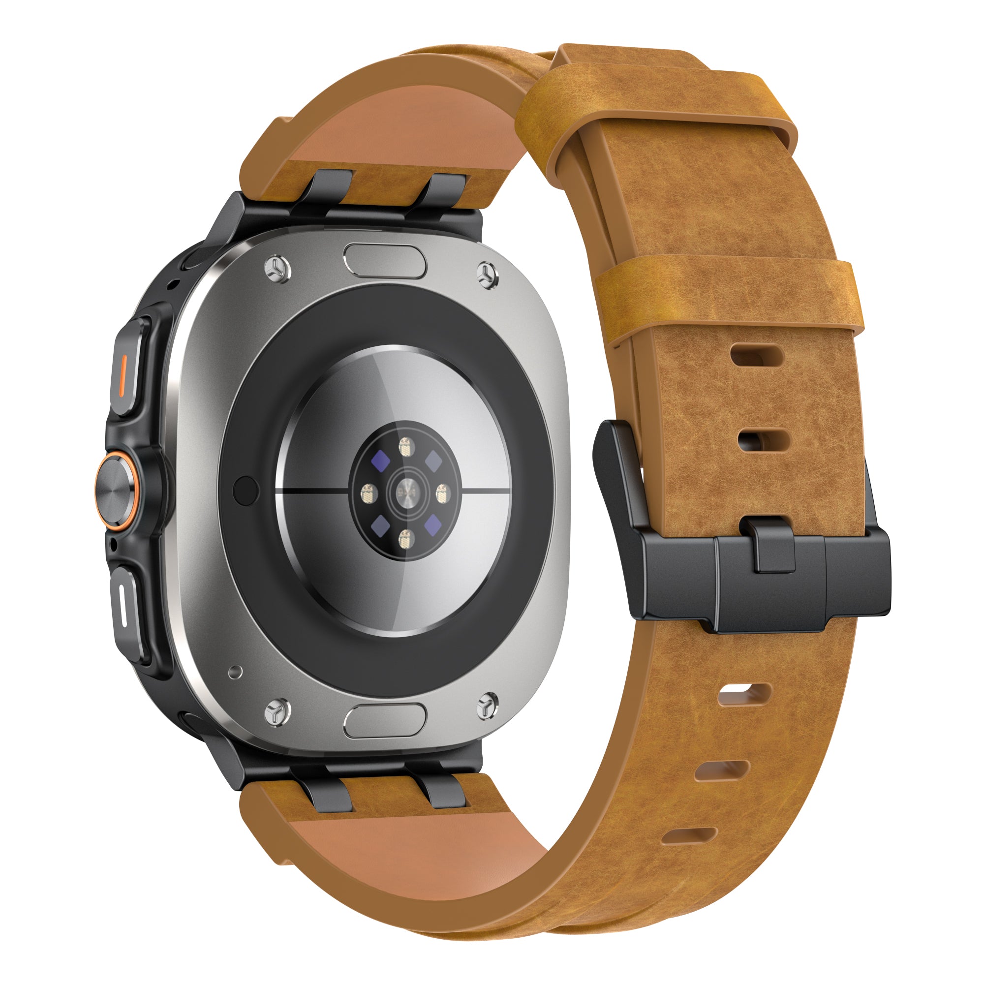 Bracelet cuir solide Samsung Galaxy Watch Ultra (marron)