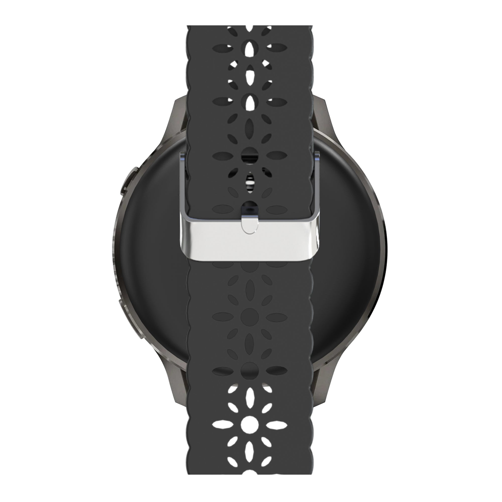 Bandz Bracelet silicone 'Lace' Garmin Vivoactive 6 (noir)