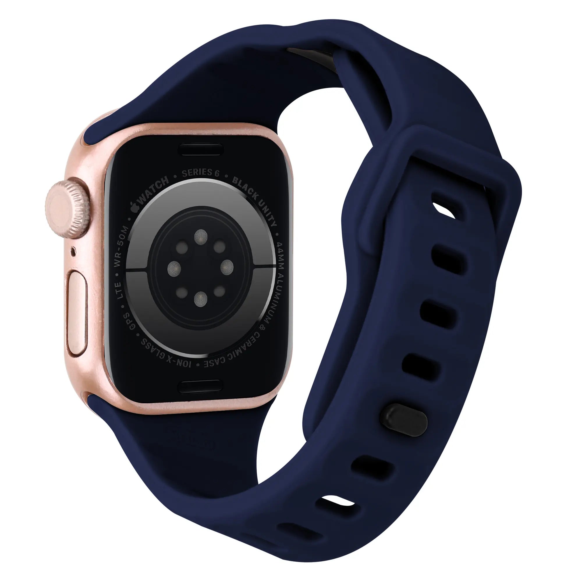 Bracelet sport tilted Apple Watch (bleu foncé)