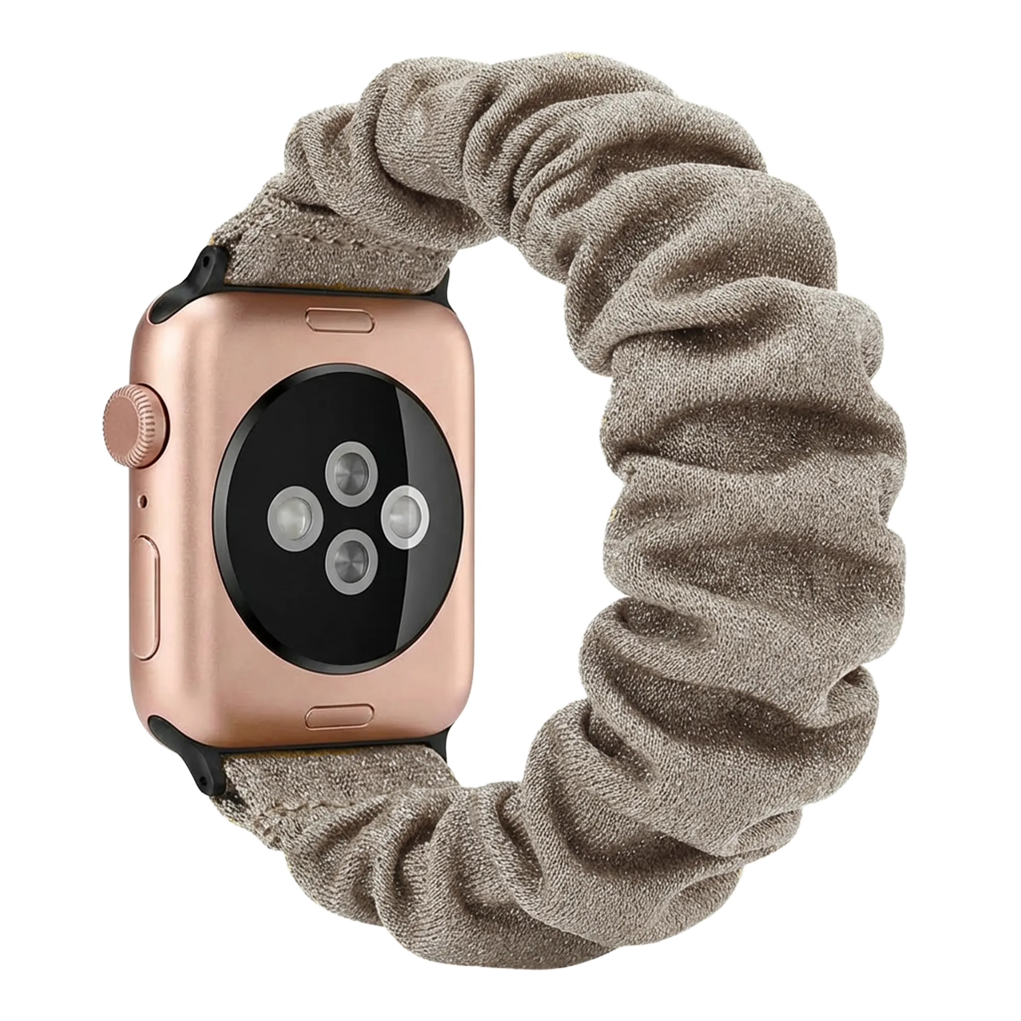 Bracelet chouchou Apple Watch (beige brillant)