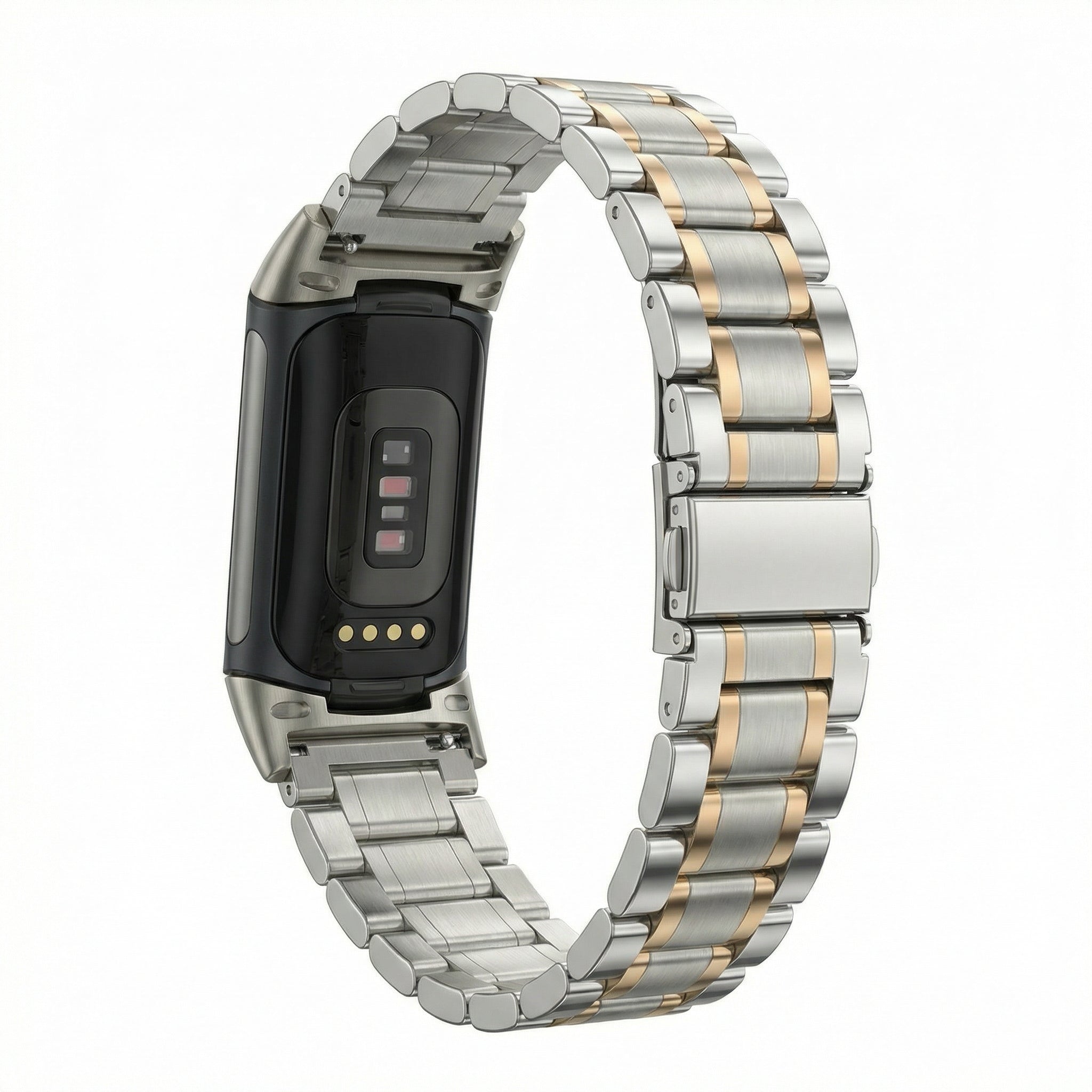 Bracelet en métal Fitbit Charge 6 (argent/or rose)