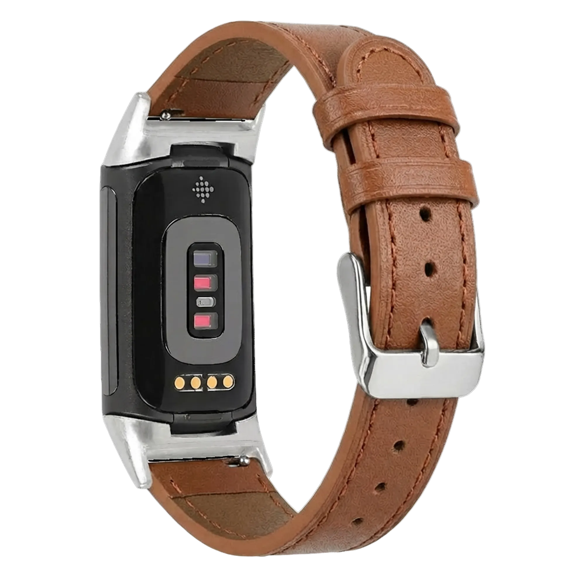 Bracelet cuir Fitbit Charge 5 (marron)