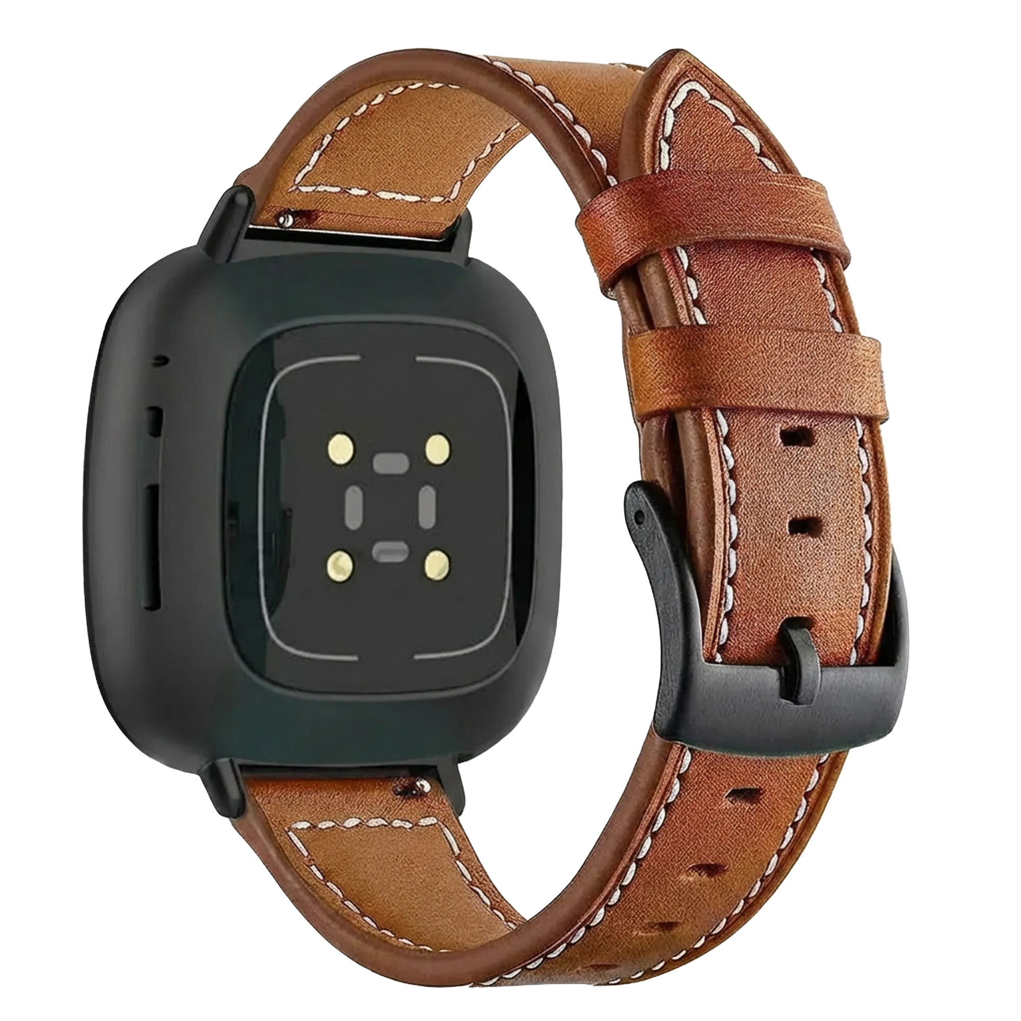 Bracelet cuir Fitbit Sense 2 (marron) 