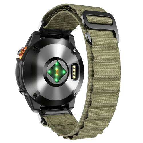 Bracelet Alpine Garmin Approach S70 - 47mm (vert olive)