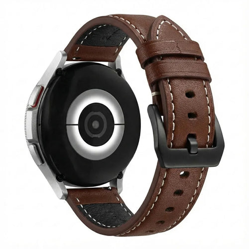 Bracelet cuir Garmin Venu X1 (café)