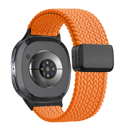 Bandz Bracelet tissé magnétique Samsung Galaxy Watch 8 - 44mm (orange)