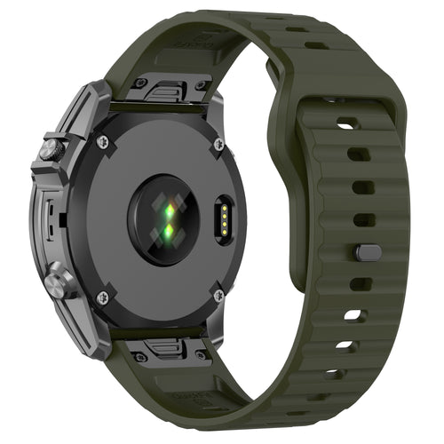 Bracelet silicone Outdoor Garmin MARQ (vert militaire)