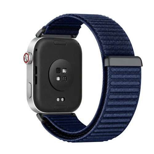 Bracelet nylon ondulé Xiaomi Smart Band 9 Pro (bleu foncé)