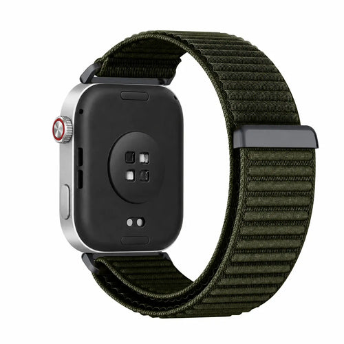 Bracelet nylon ondulé Xiaomi Smart Band 8 Pro (vert foncé)