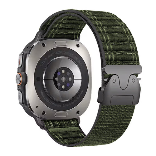 Bracelet nylon wave Samsung Galaxy Watch Ultra avec P-boucle (vert)