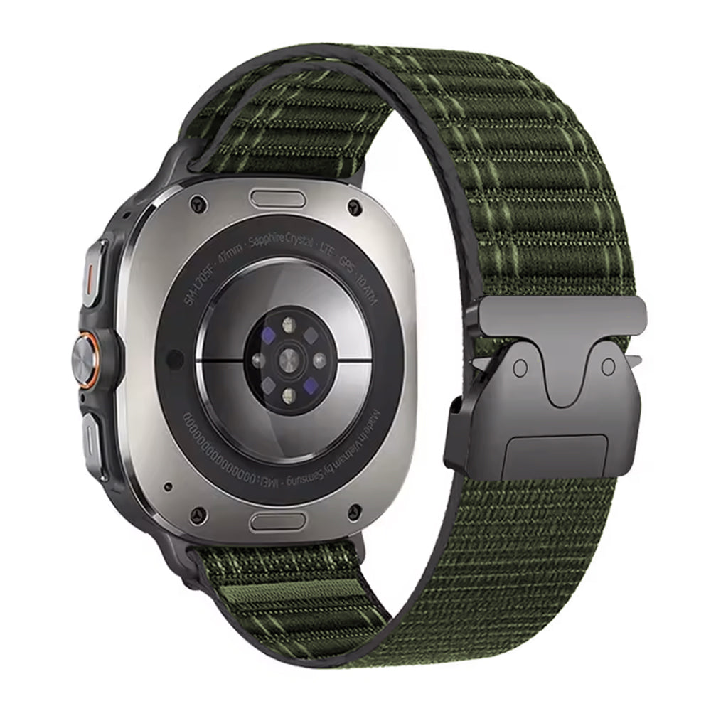 Bracelet nylon wave Samsung Galaxy Watch Ultra avec P-boucle (vert)