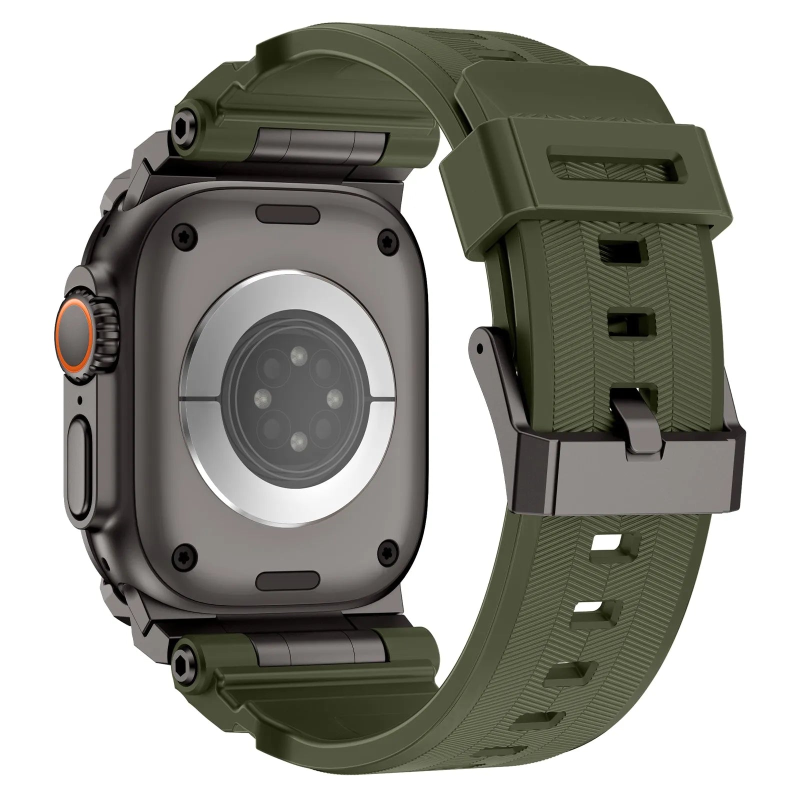 Bracelet silicone 'Cuatro garras' Apple Watch (vert)