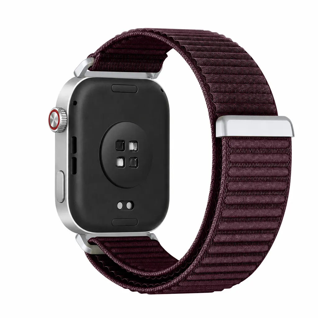 Bracelet nylon ondulé Xiaomi Smart Band 8 Pro (prune)