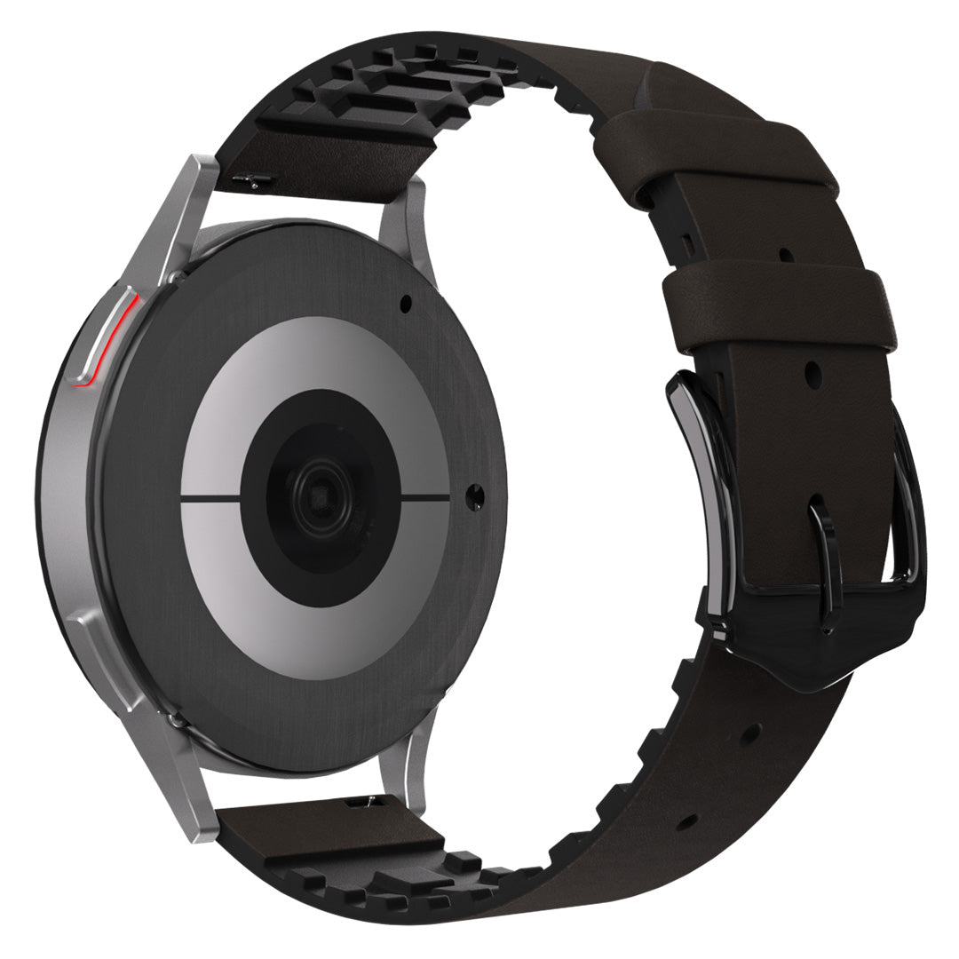 Withings Steel HR Sport Leather / Silicone Strap (Brown)