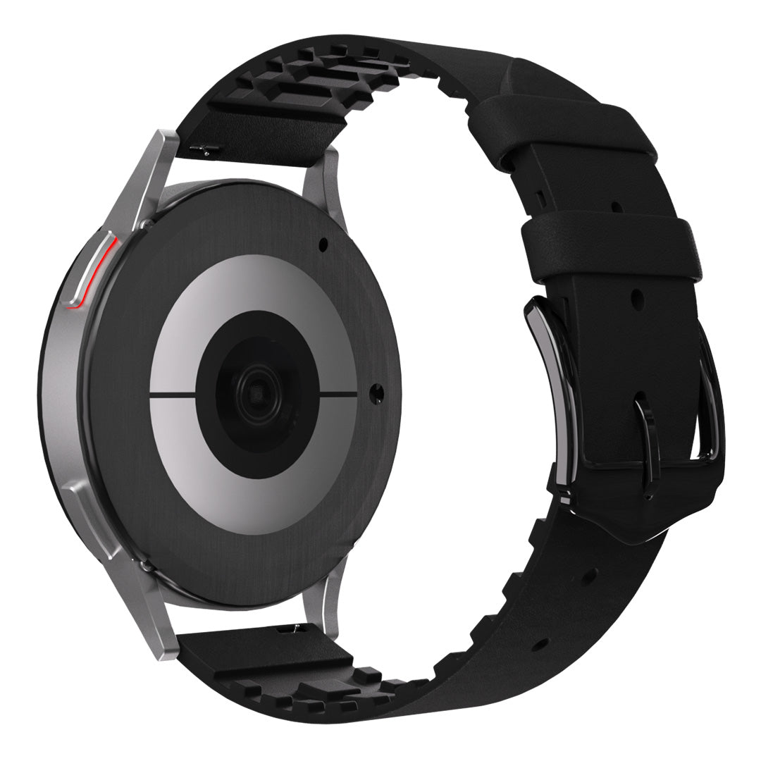 Amazfit Active Leather / Silicone Strap (Black)