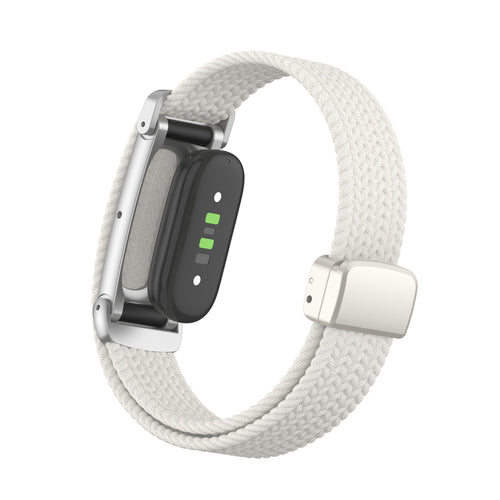 Bracelet tressé avec boucle en D Fitbit Air (lumière stellaire)