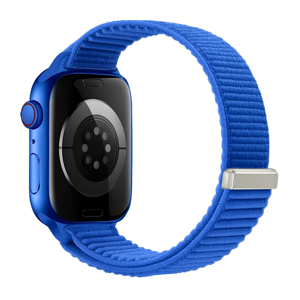 Bracelet nylon ondulé Apple Watch Ultra (bleu royal)