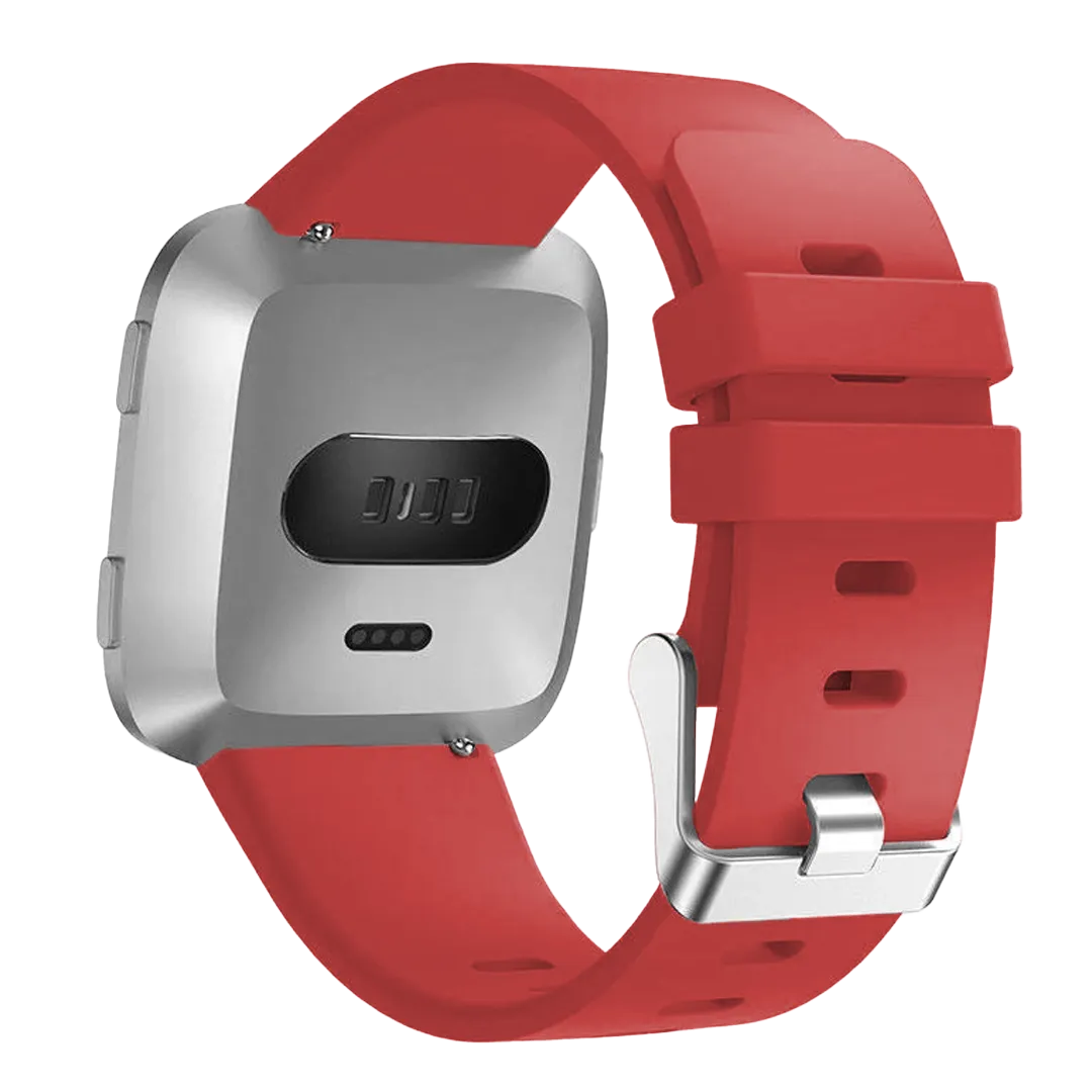 Bracelet silicone Fitbit Versa (rouge)
