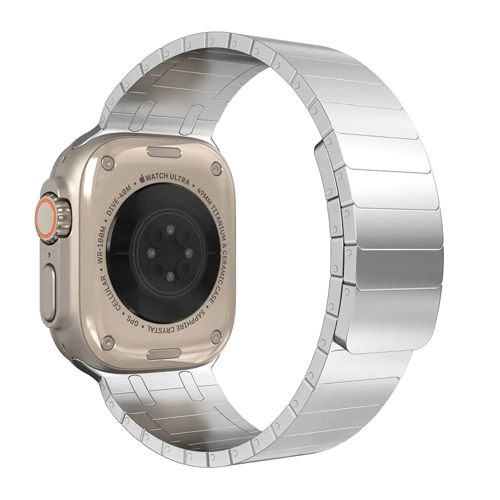 Bracelet acier magnétique premium Apple Watch (argent)