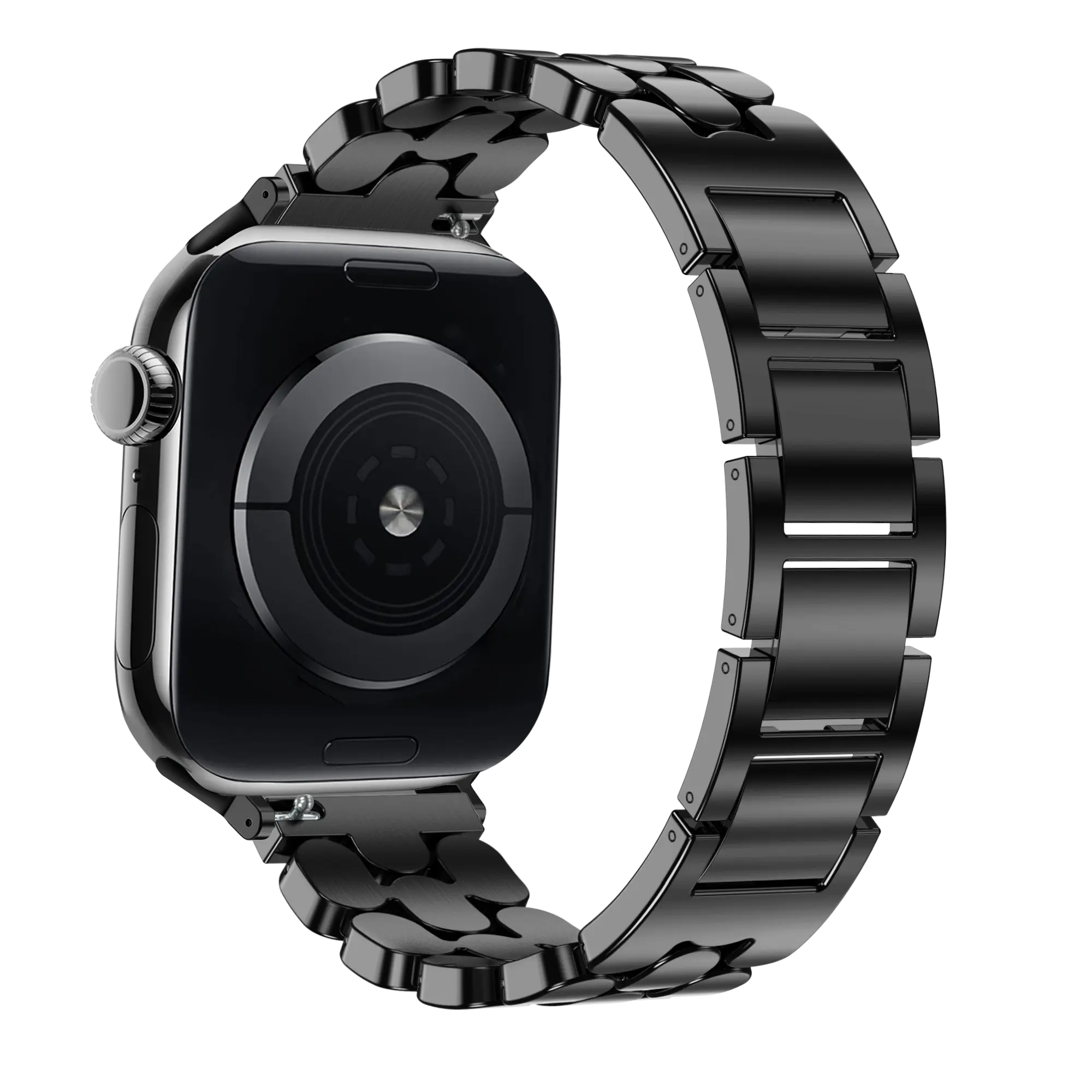Bandz Bracelet acier 'Oval' Apple Watch (noir)