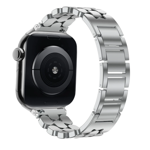 Bandz Bracelet acier 'Oval' Apple Watch (argent)