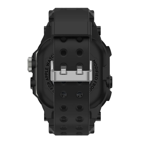 Bandz Apple Watch Ultra TPU Strap with Case (Black with Titanium)