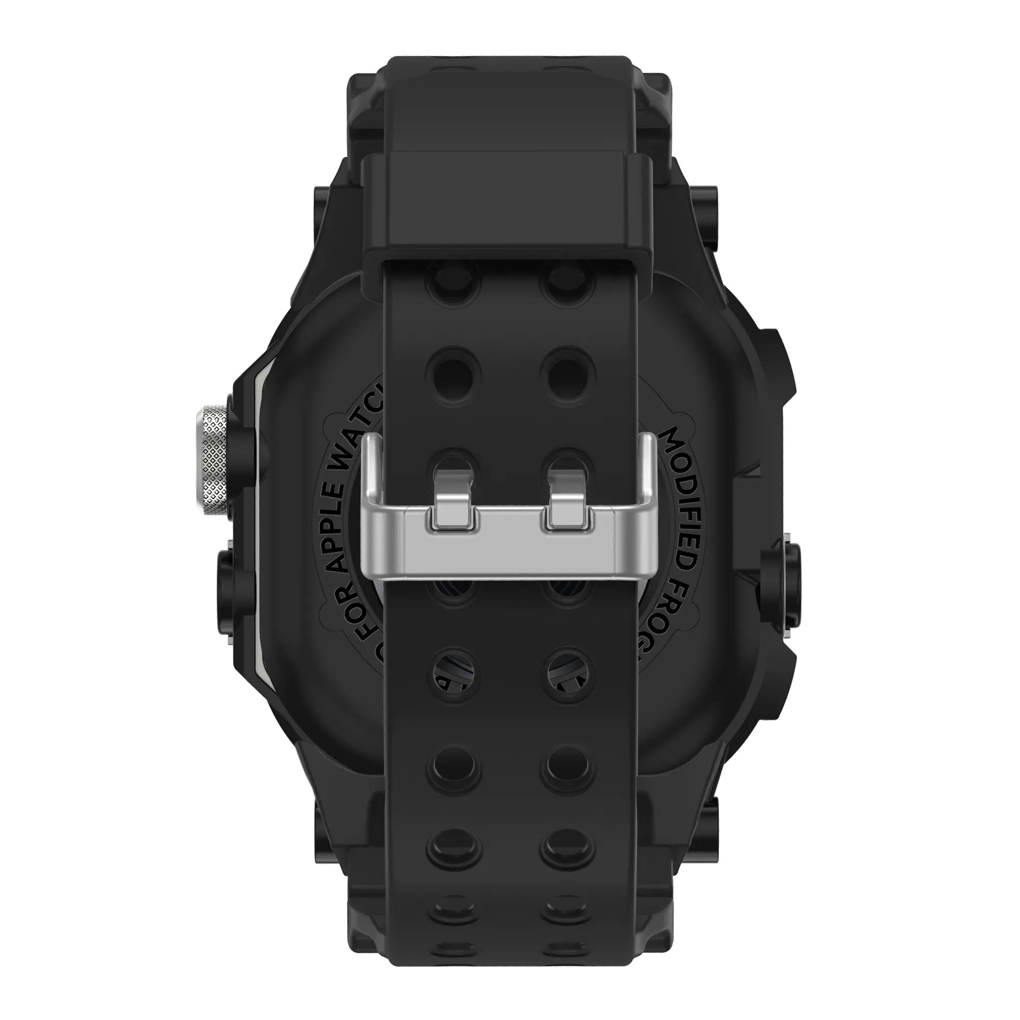Bandz Bracelet TPU avec coque Apple Watch Ultra (noir avec titane)