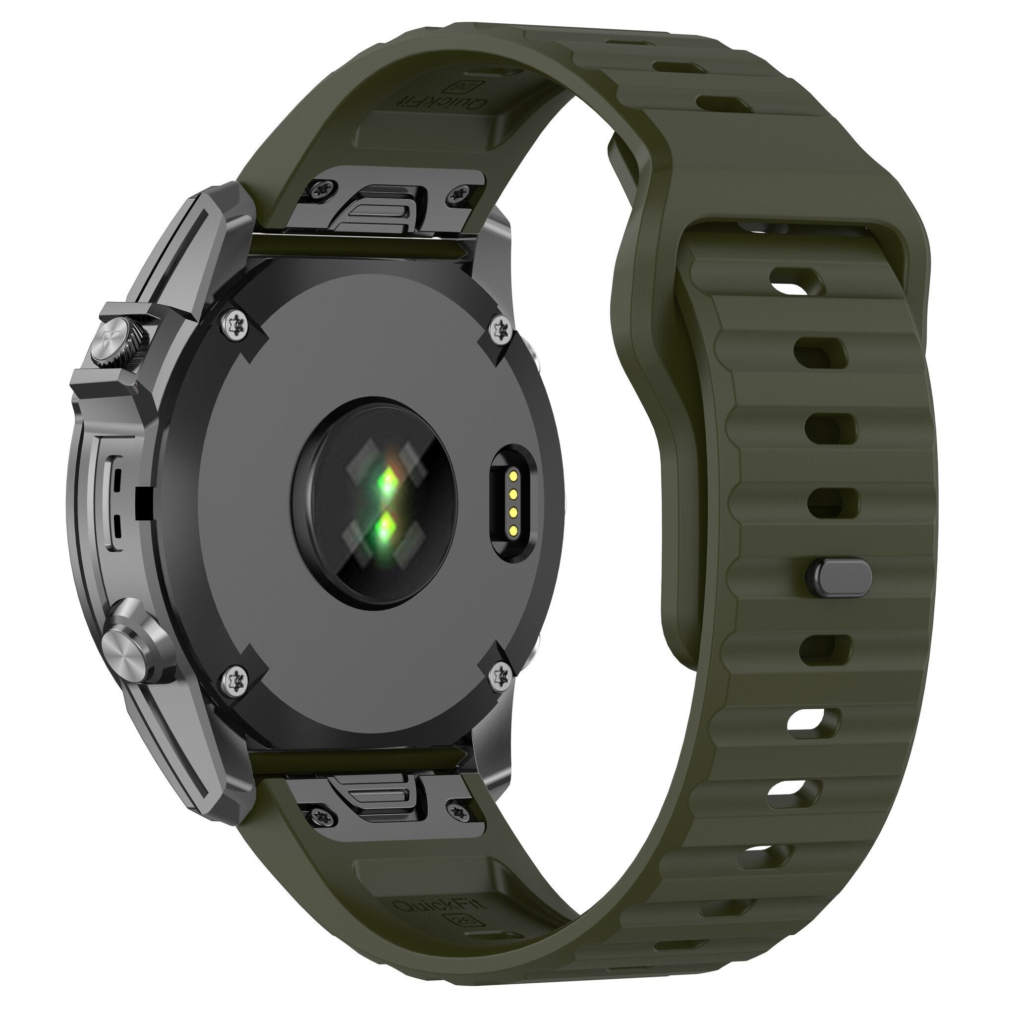 Bracelet silicone Outdoor Garmin Approach S60 (vert militaire)