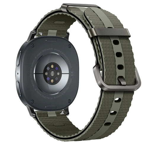 Bracelet active silicone Samsung Galaxy Watch 9 - 44mm (vert militaire)