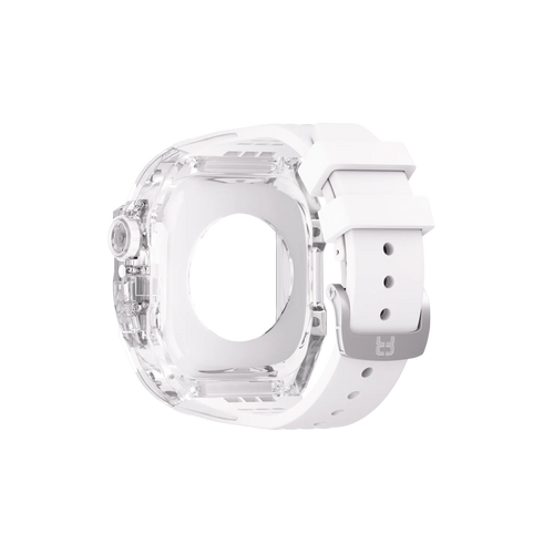 Reqior Boîtier en polymère avec bracelet en caoutchouc Apple Watch 45mm (transparente)