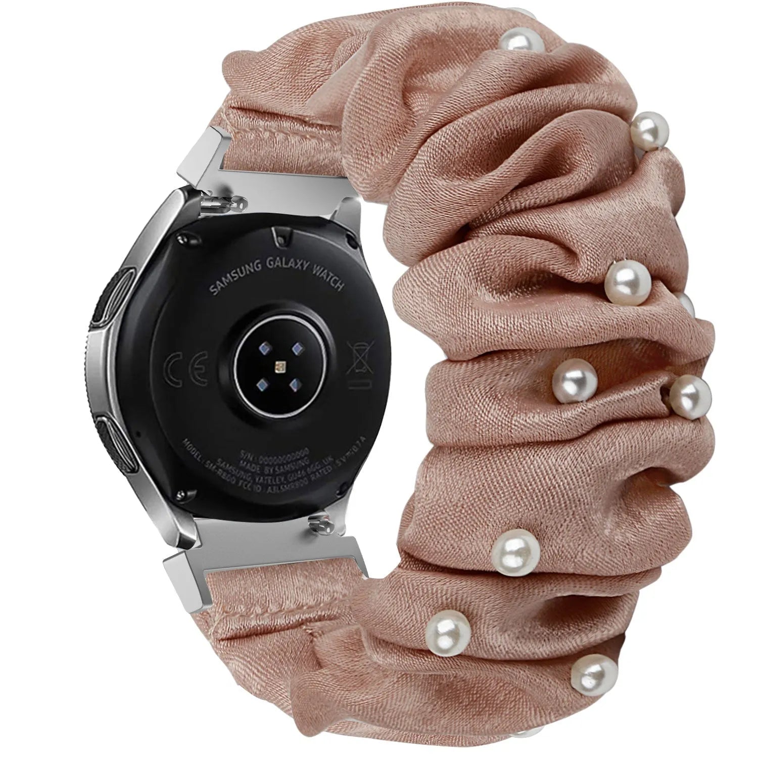 Bracelet chouchou Xiaomi Amazfit Bip (beige avec perles)