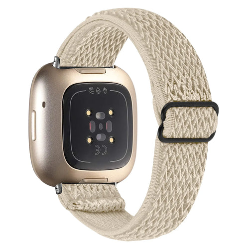 Bracelet élastique Fitbit Sense (beige)