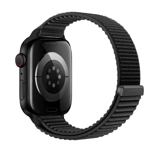 Strap-it Bracelet nylon Wave Apple Watch (noir)