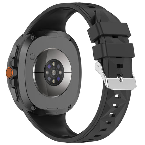 Bracelet silicone Diamant Samsung Galaxy Watch 8 Classic (noir)