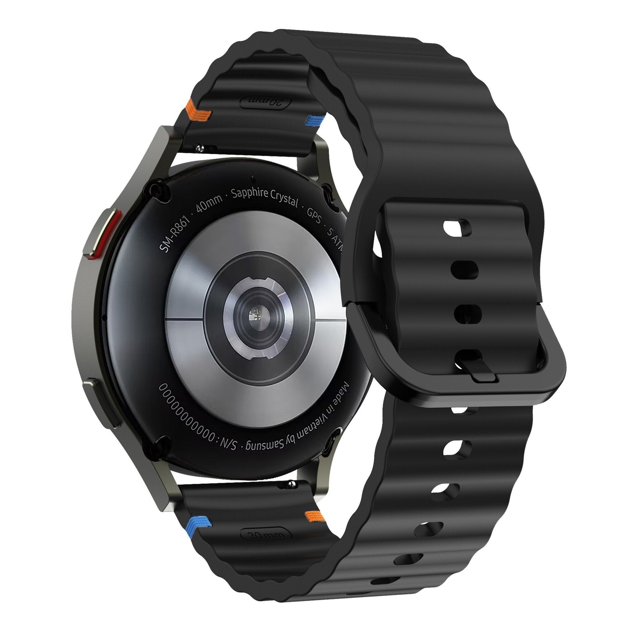 Huawei Watch GT 7 - 46mm Wave Silicone Strap (Black)