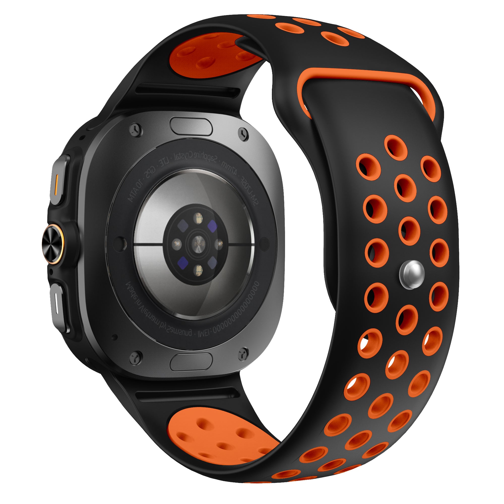 Bracelet sport Samsung Galaxy Watch Ultra (noir/orange)