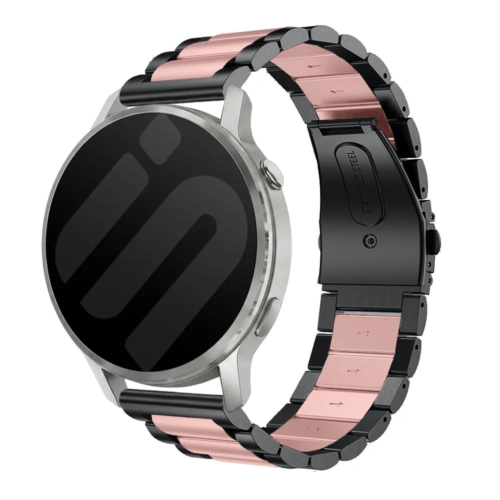 Bracelet acier Garmin Forerunner 70 (noir/rose)