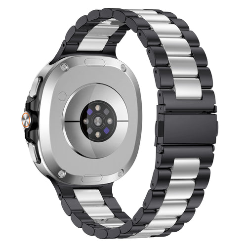 Bracelet acier Samsung Galaxy Watch 8 - 40mm (noir/argent)