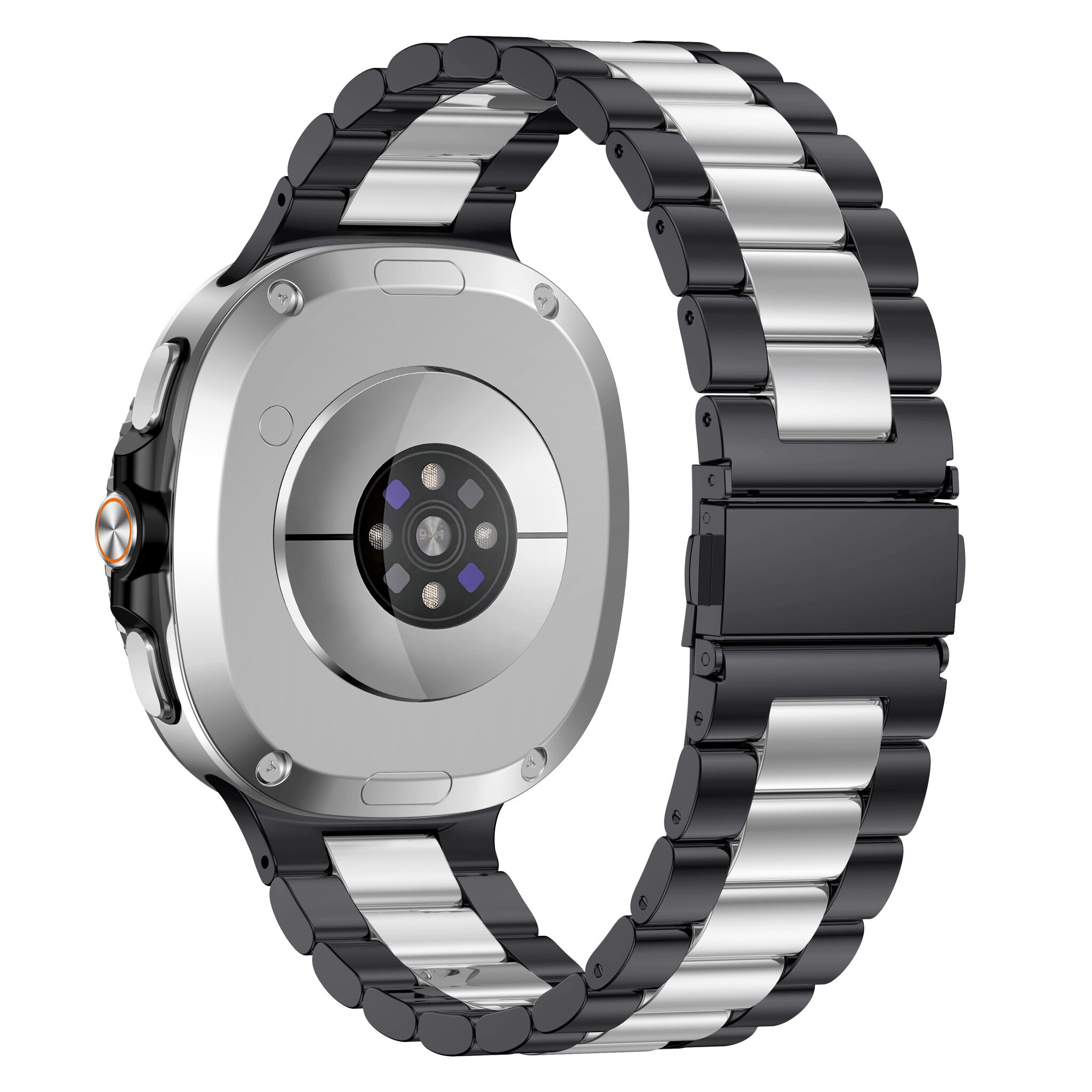 Bracelet acier Samsung Galaxy Watch 8 - 40mm (noir/argent)