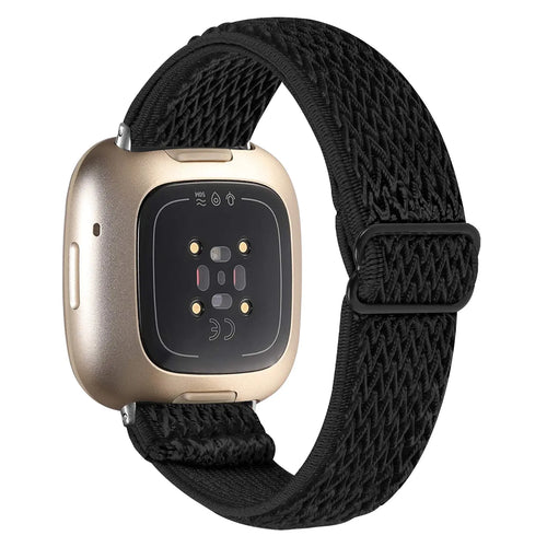 Bracelet élastique Fitbit Versa 4 (noir)