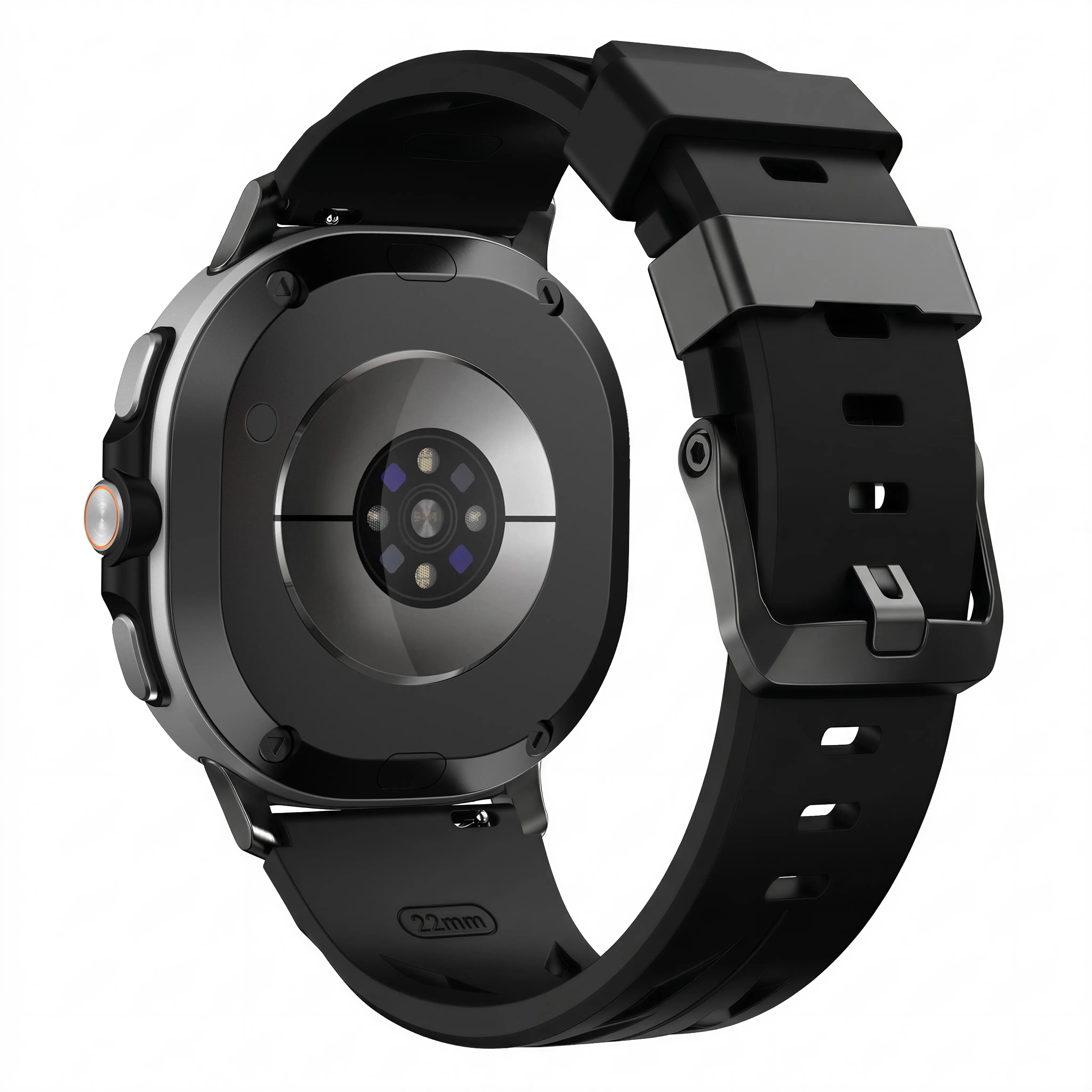 Samsung Galaxy Watch 9 - 44mm Race Silicone Strap (Black)