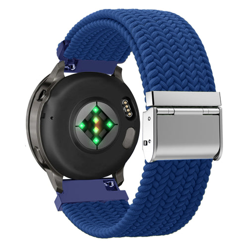 Bandz Garmin Venu 2 Woven Nylon Strap (Blue)