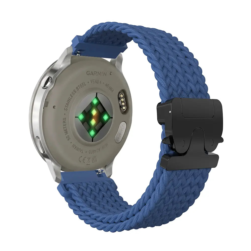 Bracelet tressé boucle en P Garmin Forerunner 70 (bleu)