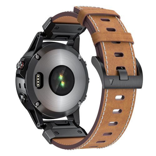 Garmin Descent MK2(i) Genuine Leather Strap (Brown)